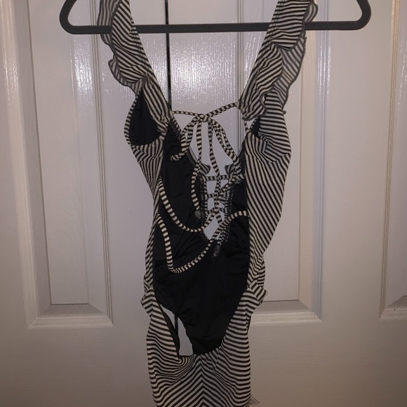 Blue Life Driftwood Ruffle One Piece Swimsuit - Picture 4 of 4